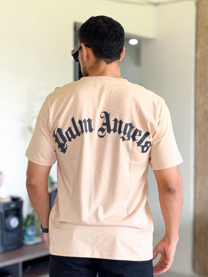 Polera Palm Angel Arena letra Grande