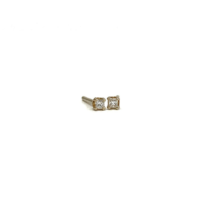 Princess Cut Diamond Stud Earrings