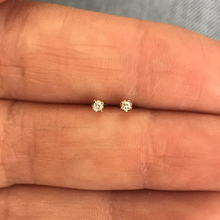 Princess Cut Diamond Stud Earrings