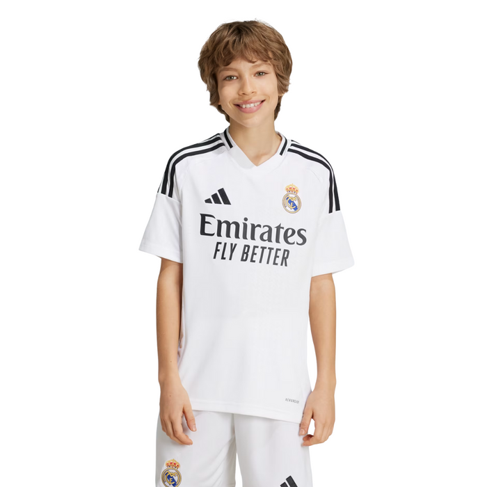 Real Madrid Big Kids' 24/25 Home Jersey White Shirt – IT5186