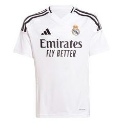 Real Madrid Big Kids' 24/25 Home Jersey White Shirt – IT5186