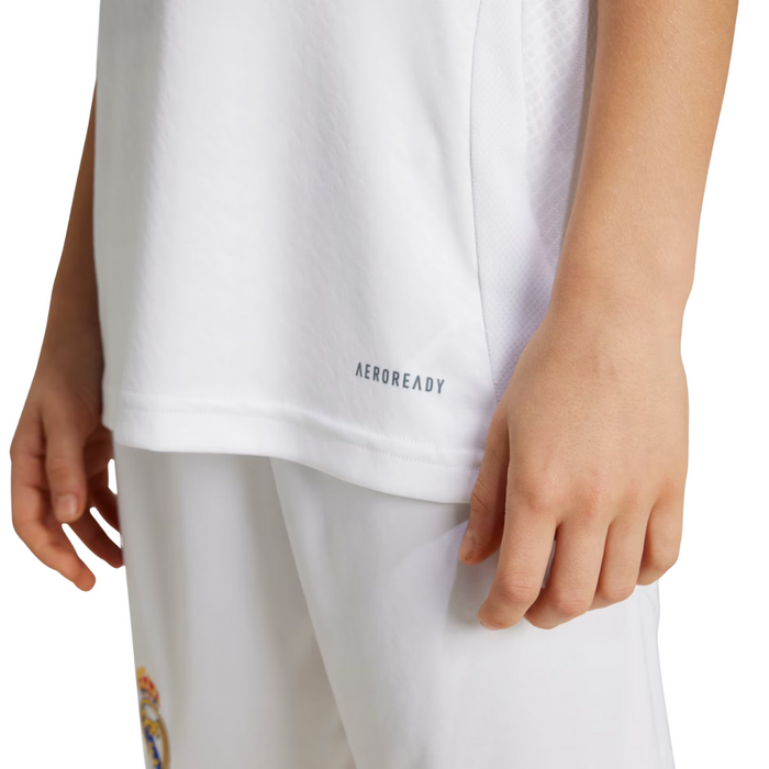 Real Madrid Big Kids' 24/25 Home Jersey White Shirt – IT5186