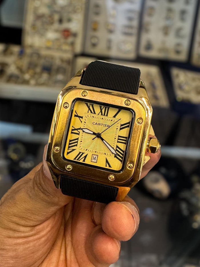 Reloj Cartier Santos Rojo