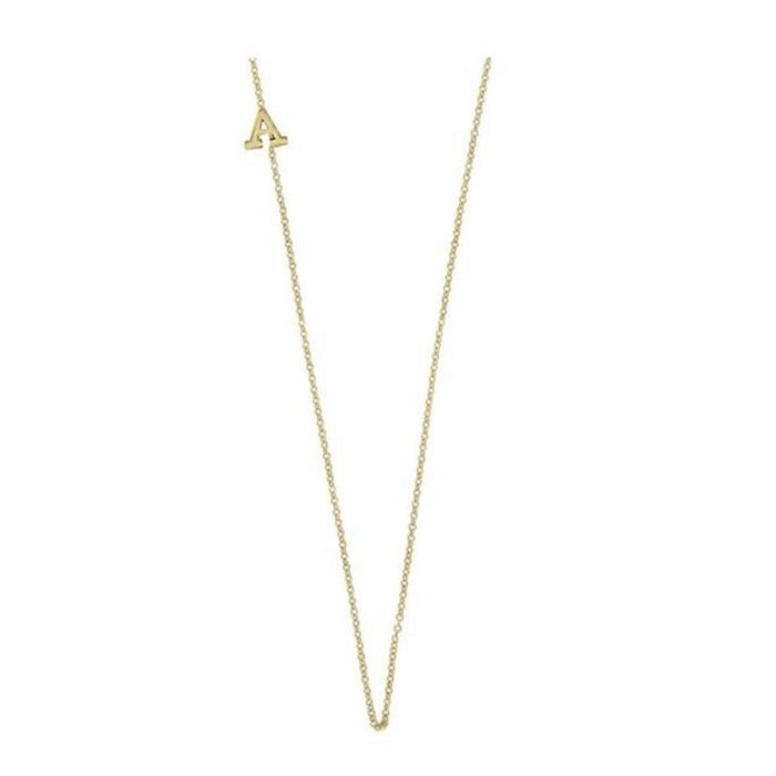 SAMPLE SALE 14K Gold Asymmetrical A necklace