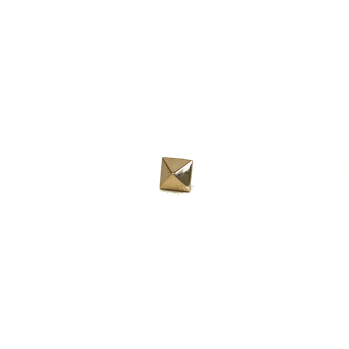SAMPLE SALE 14K Gold Pyramid Stud