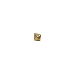 SAMPLE SALE 14K Gold Pyramid Stud