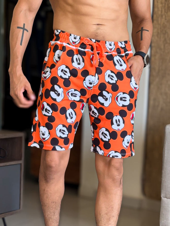 Short mickey mouse naranja
