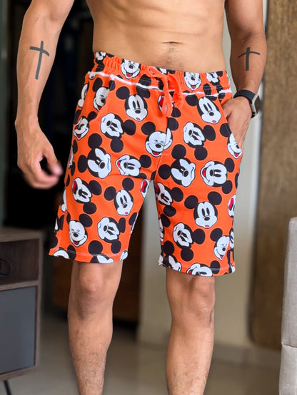 Short mickey mouse naranja