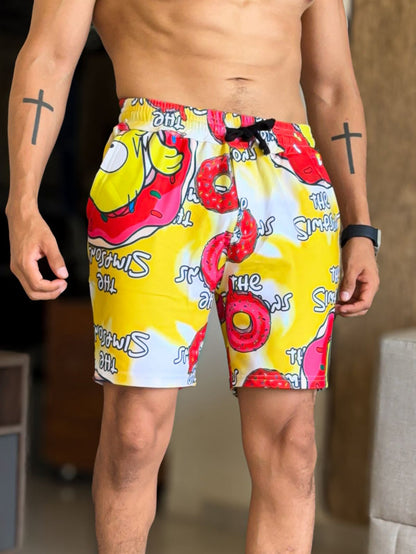 Short simpsons amarillo rosquillas