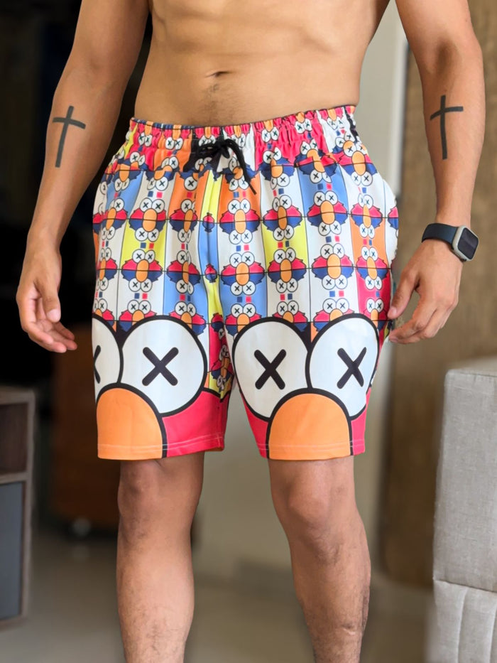 Short sublimado elmos coloridos