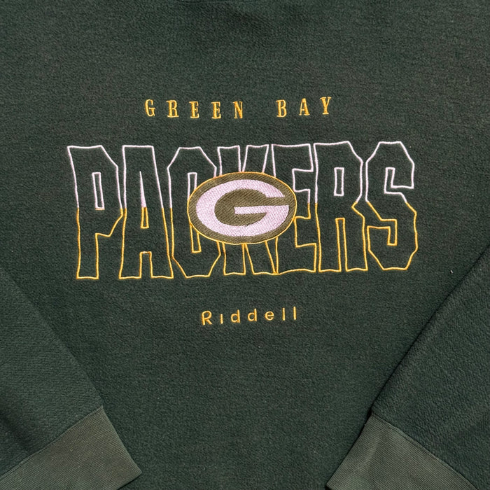 Vintage Green Bay Riddell Crewneck - L