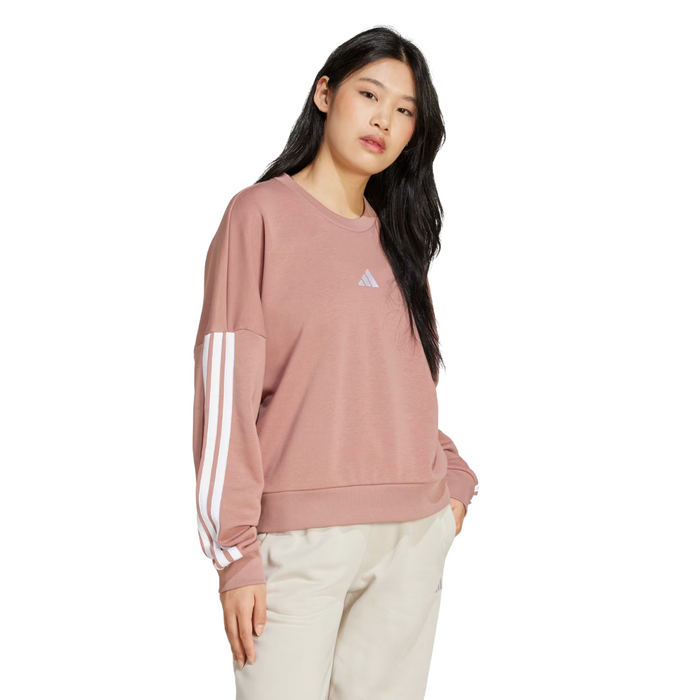 Adidas Women's Essentials French Terry 3-Strip Sweatshirt JD5288