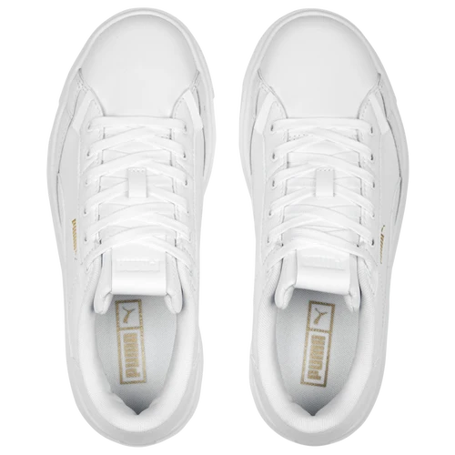 Puma Women's Lajla Leather White Shoes 390643-01