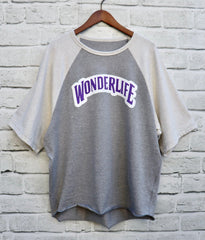 WONDER  T-shirt  logo-purple